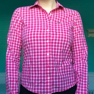 Hollister plaid button down